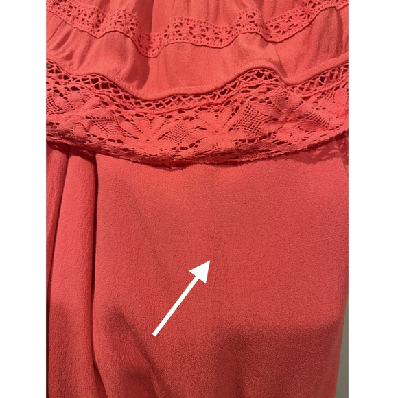 SANCTUARY Red Orange Off Shoulder Mini Dress - Picture 6 of 6